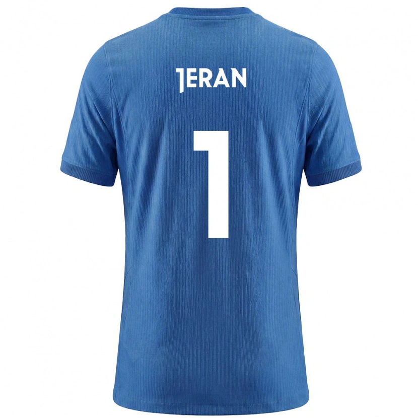 Danxen Hombre Camiseta Eslovenia Patrik Jeran #1 Azul Blanco 2ª Equipación 26-28 La Camisa México