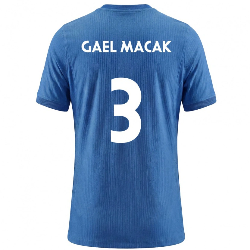 Danxen Hombre Camiseta Eslovenia Gael Macak #3 Azul Blanco 2ª Equipación 26-28 La Camisa México