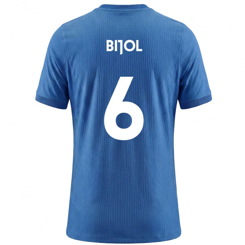 Danxen Hombre Camiseta Eslovenia Jaka Bijol #6 Azul Blanco 2ª Equipación 26-28 La Camisa México