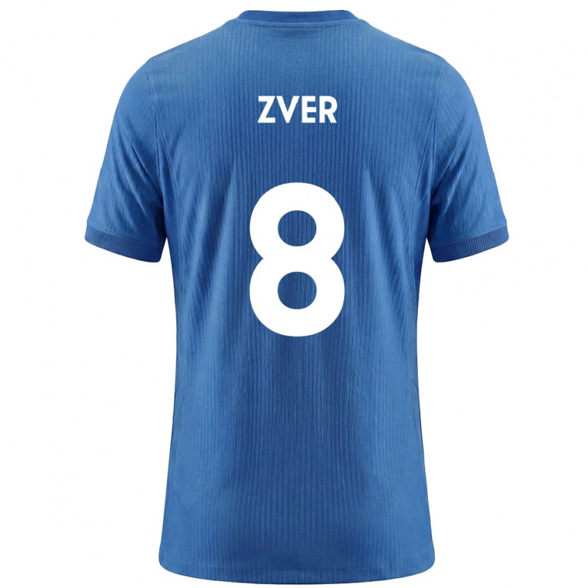 Danxen Hombre Camiseta Eslovenia Mateja Zver #8 Azul Blanco 2ª Equipación 26-28 La Camisa México