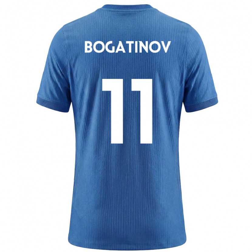 Danxen Hombre Camiseta Eslovenia Gabriel Bogatinov #11 Azul Blanco 2ª Equipación 26-28 La Camisa México