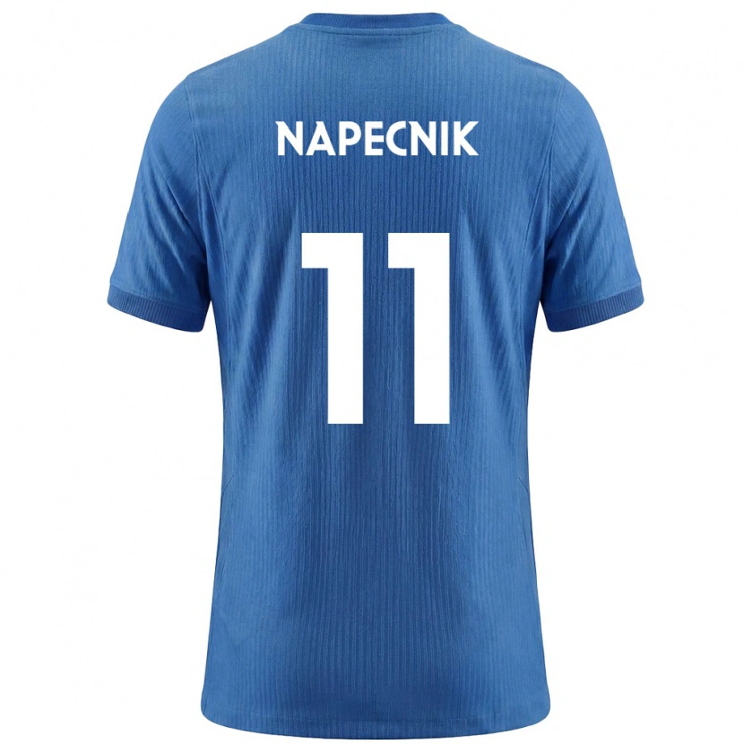 Danxen Hombre Camiseta Eslovenia Gal Napecnik #11 Azul Blanco 2ª Equipación 26-28 La Camisa México