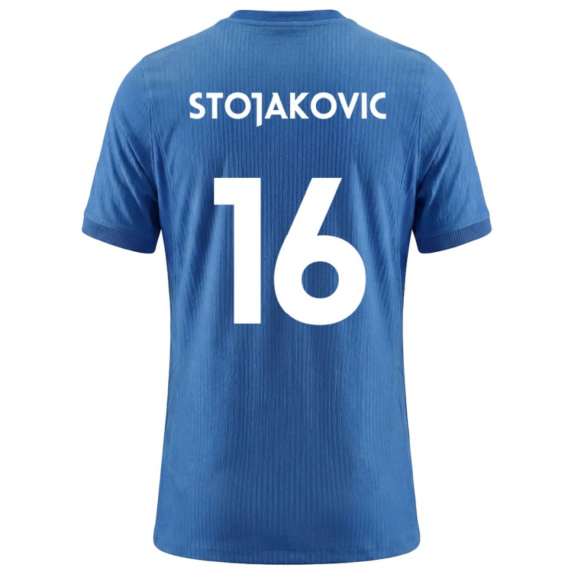 Danxen Hombre Camiseta Eslovenia Aleks Stojakovic #16 Azul Blanco 2ª Equipación 26-28 La Camisa México