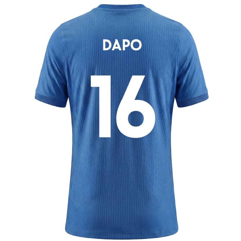 Danxen Hombre Camiseta Eslovenia Jan Dapo #16 Azul Blanco 2ª Equipación 26-28 La Camisa México