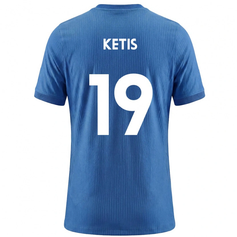 Danxen Hombre Camiseta Eslovenia Sara Ketiš #19 Azul Blanco 2ª Equipación 26-28 La Camisa México