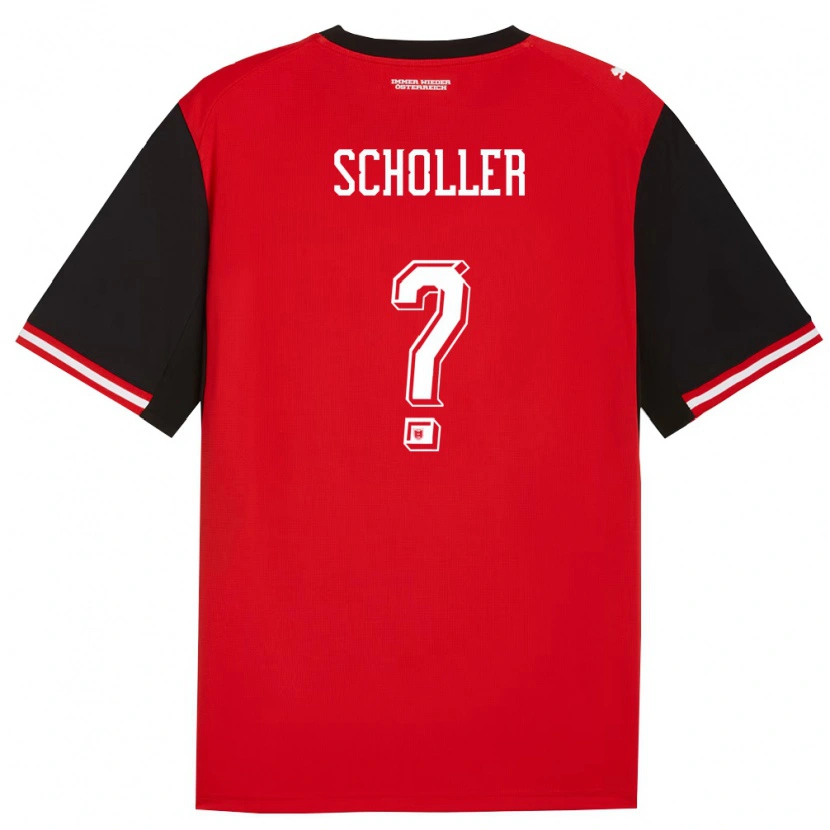 Danxen Mujer Camiseta Austria Jakob Schöller #0 Negro Blanco 1ª Equipación 26-28 La Camisa México