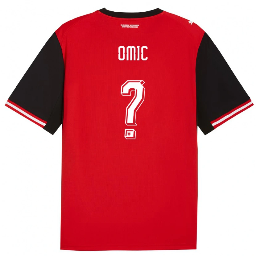 Danxen Mujer Camiseta Austria Ervin Omic #0 Negro Blanco 1ª Equipación 26-28 La Camisa México