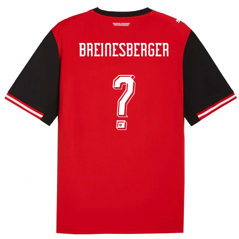 Danxen Mujer Camiseta Austria Christoph Breinesberger #0 Negro Blanco 1ª Equipación 26-28 La Camisa México