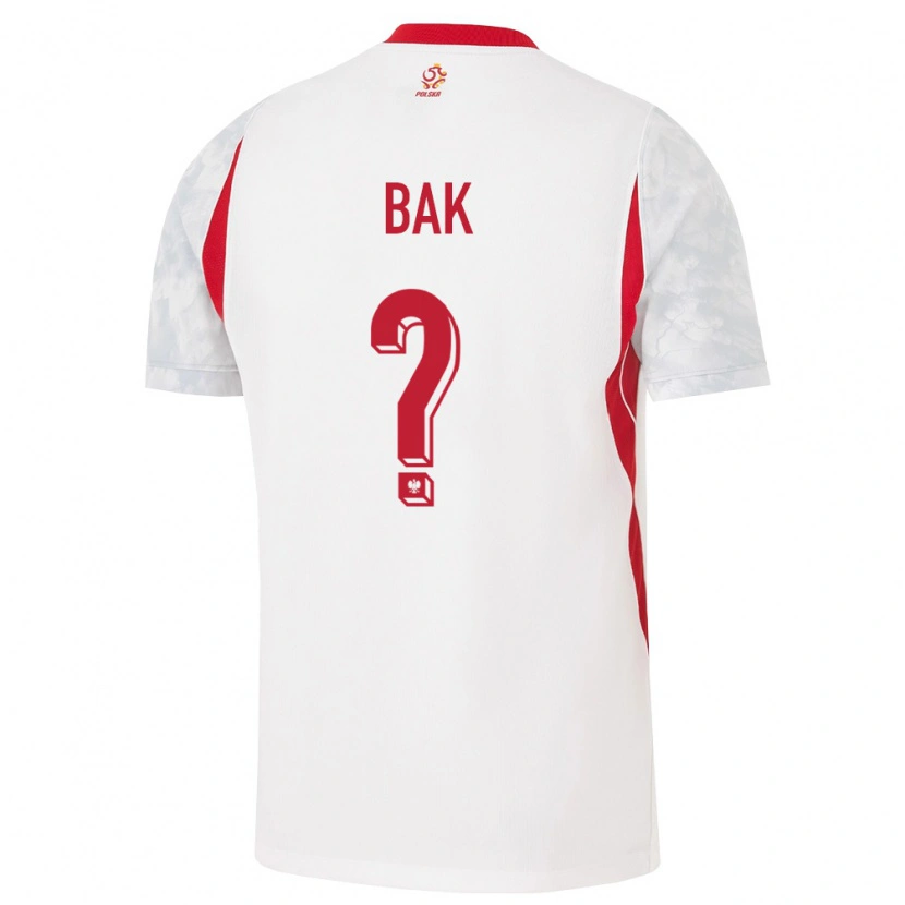 Danxen Mujer Camiseta Polonia Daniel Bąk #0 Blanco Rojo Gris 1ª Equipación 26-28 La Camisa México