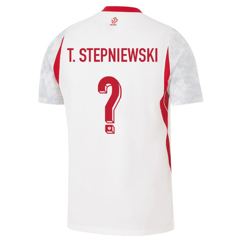 Danxen Mujer Camiseta Polonia Tymon Stepniewski #0 Blanco Rojo Gris 1ª Equipación 26-28 La Camisa México