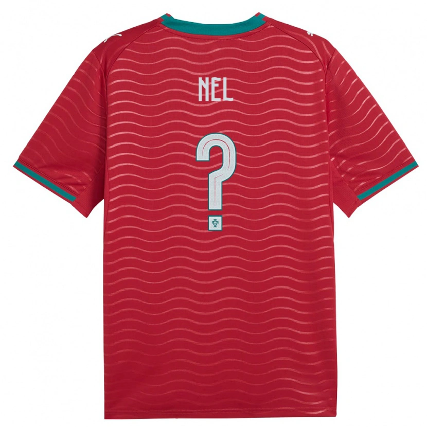 Danxen Mujer Camiseta Portugal Rafael Nel #0 Rojo Verde Blanco 1ª Equipación 26-28 La Camisa México