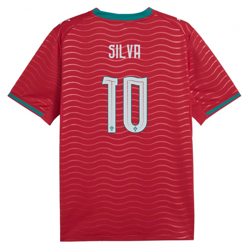Danxen Mujer Camiseta Portugal Jessica Silva #10 Rojo Verde Blanco 1ª Equipación 26-28 La Camisa México
