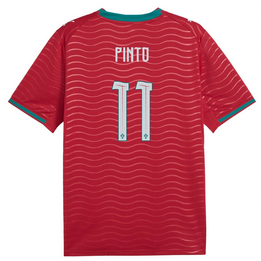 Danxen Mujer Camiseta Portugal Tatiana Pinto #11 Rojo Verde Blanco 1ª Equipación 26-28 La Camisa México