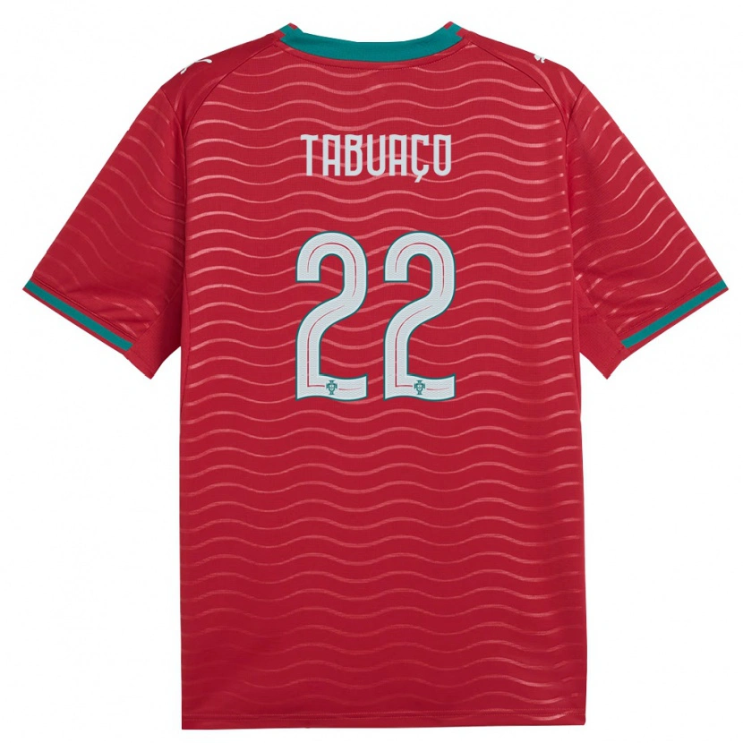 Danxen Mujer Camiseta Portugal Goncalo Tabuaco #22 Rojo Verde Blanco 1ª Equipación 26-28 La Camisa México