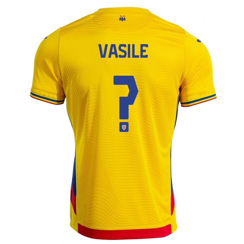 Danxen Mujer Camiseta Rumania Giorgiana Vasile #0 Amarillo Rojo 1ª Equipación 26-28 La Camisa México