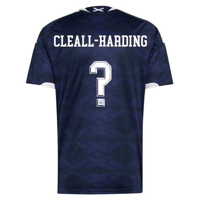 Danxen Mujer Camiseta Escocia Sam Cleall-Harding #0 Marino Blanco 1ª Equipación 26-28 La Camisa México