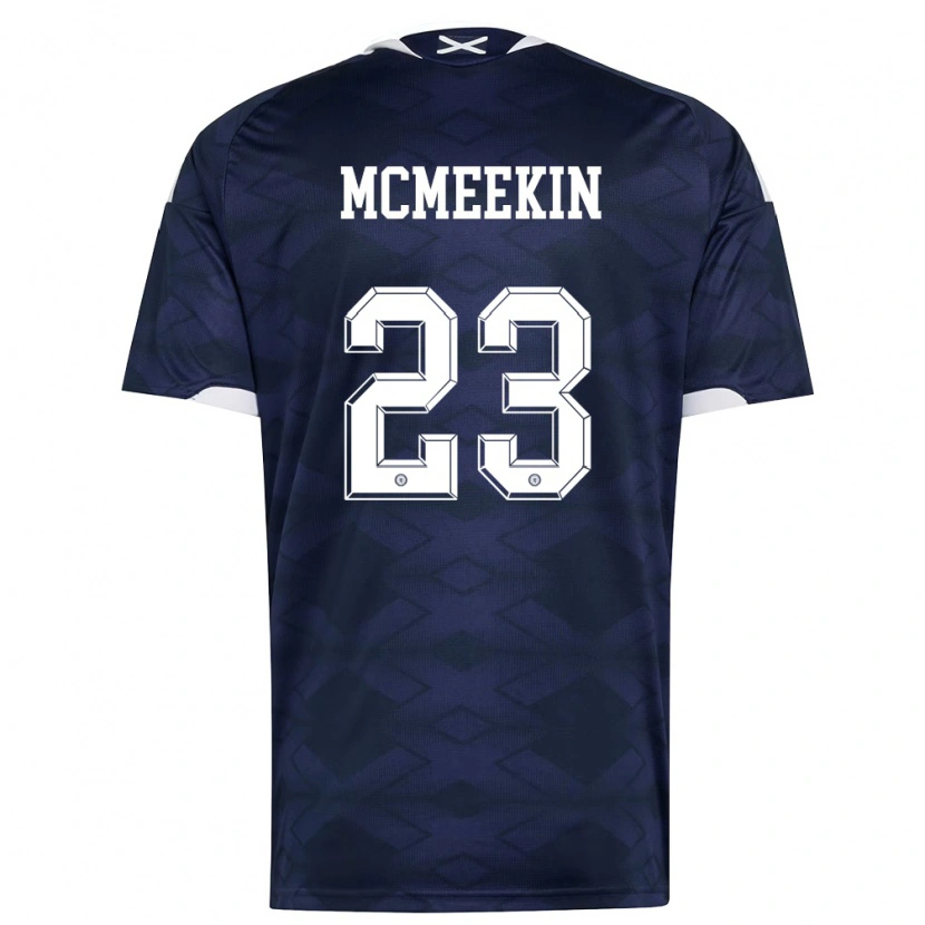 Danxen Mujer Camiseta Escocia Keir Mcmeekin #23 Marino Blanco 1ª Equipación 26-28 La Camisa México