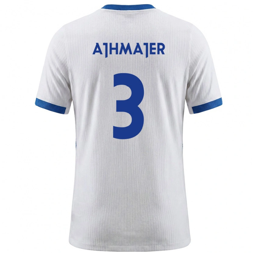 Danxen Mujer Camiseta Eslovenia Nejc Ajhmajer #3 Blanco Azul 1ª Equipación 26-28 La Camisa México