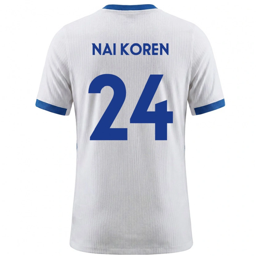 Danxen Mujer Camiseta Eslovenia Tian Nai Koren #24 Blanco Azul 1ª Equipación 26-28 La Camisa México