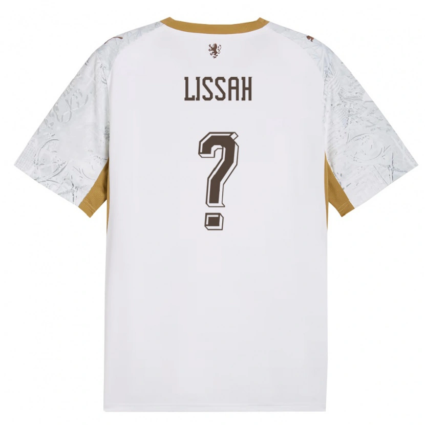 Danxen Mujer Camiseta Chequia Filip Lissah #0 Marfil Oro Gris 2ª Equipación 26-28 La Camisa México