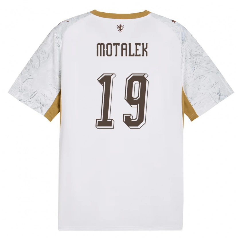 Danxen Mujer Camiseta Chequia Samuel Motalek #19 Marfil Oro Gris 2ª Equipación 26-28 La Camisa México