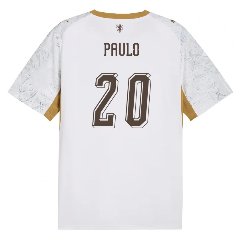 Danxen Mujer Camiseta Chequia Simon Pavlo #20 Marfil Oro Gris 2ª Equipación 26-28 La Camisa México
