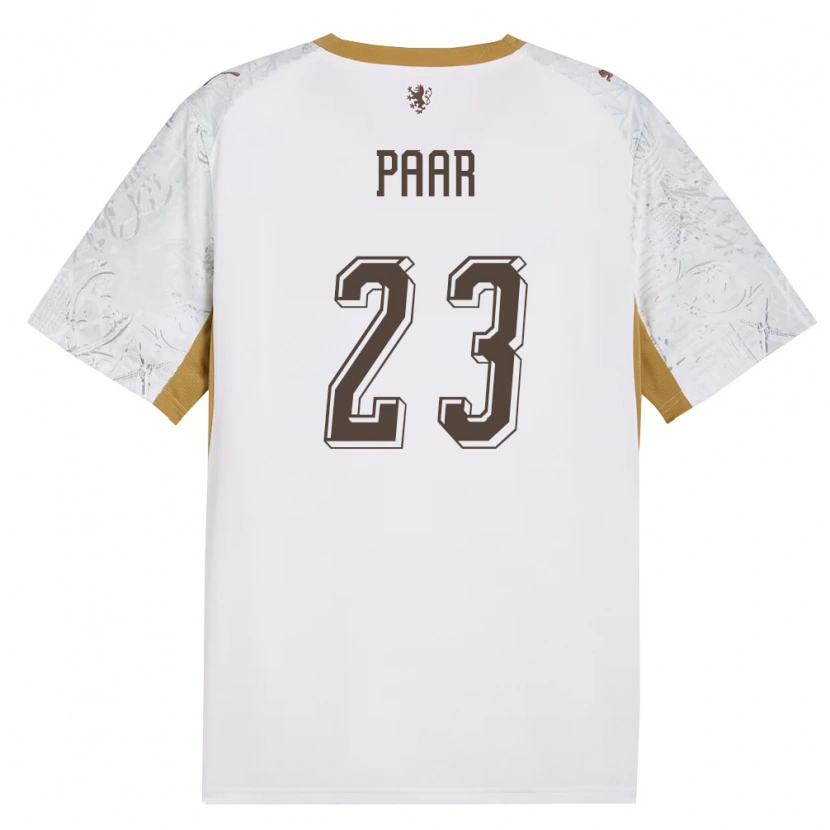 Danxen Mujer Camiseta Chequia Adam Paar #23 Marfil Oro Gris 2ª Equipación 26-28 La Camisa México