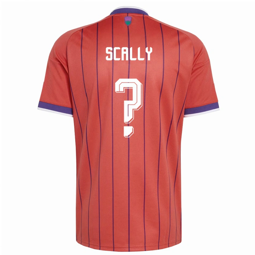 Danxen Mujer Camiseta Escocia Ashton Scally #0 Naranja Púrpura 2ª Equipación 26-28 La Camisa México