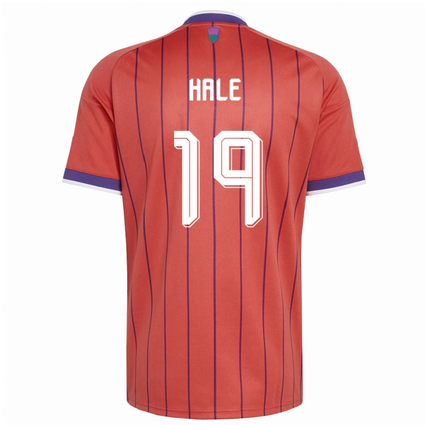 Danxen Mujer Camiseta Escocia Finlay Hale #19 Naranja Púrpura 2ª Equipación 26-28 La Camisa México