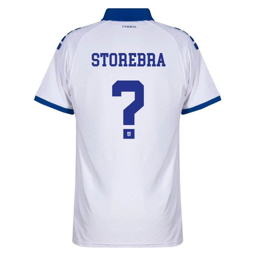 Danxen Mujer Camiseta Serbia Sasa Storebra #0 Marino Blanco Rojo 2ª Equipación 26-28 La Camisa México