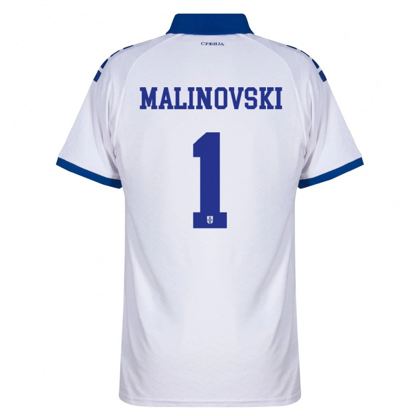 Danxen Mujer Camiseta Serbia Strahinja Malinovski #1 Marino Blanco Rojo 2ª Equipación 26-28 La Camisa México