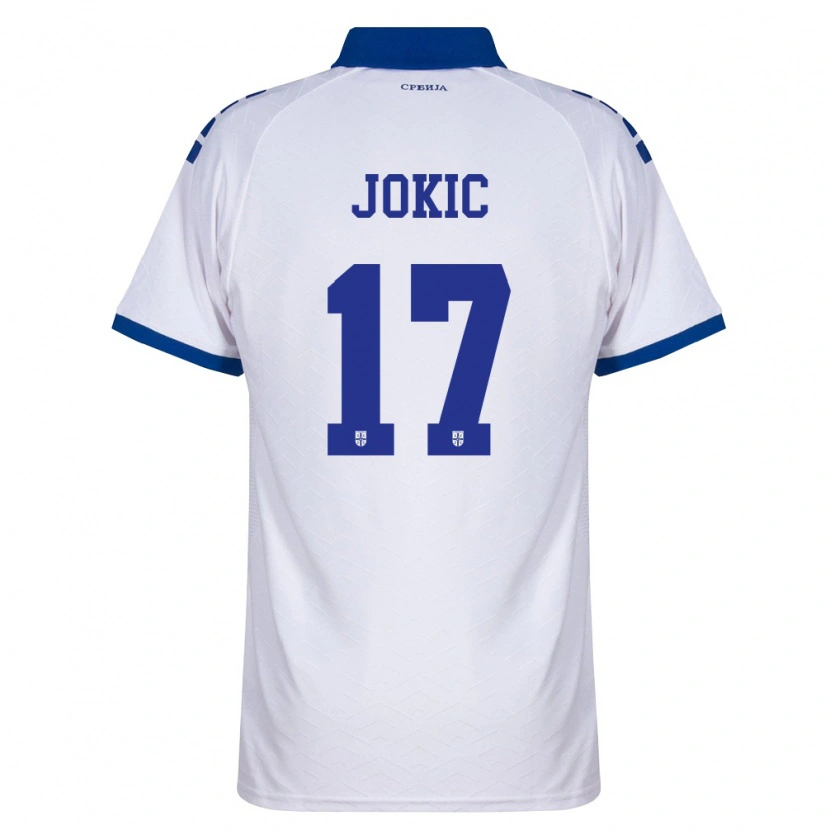 Danxen Mujer Camiseta Serbia Nikola Jokic #17 Marino Blanco Rojo 2ª Equipación 26-28 La Camisa México