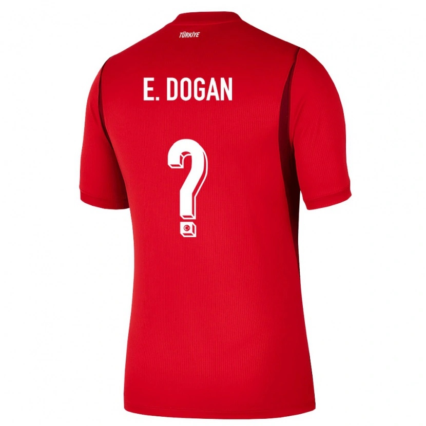 Danxen Niño Camiseta Turquía Enes Bünyamin Mustafa Doğan #0 Rojo Borgoña 1ª Equipación 26-28 La Camisa México