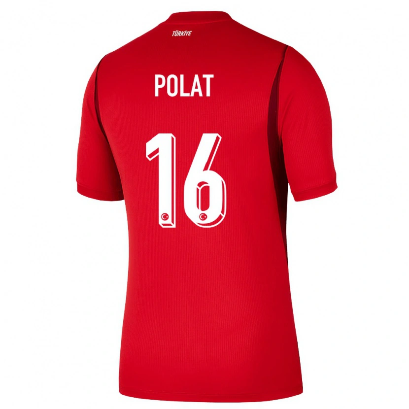 Danxen Niño Camiseta Turquía Rojin Polat #16 Rojo Borgoña 1ª Equipación 26-28 La Camisa México