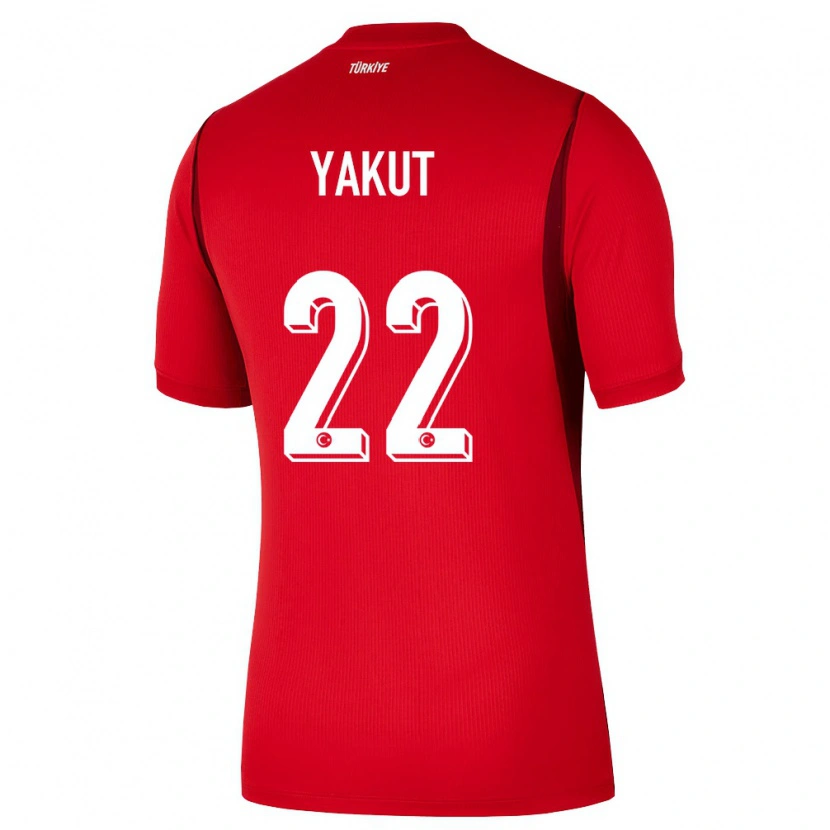 Danxen Niño Camiseta Turquía Narin Yakut #22 Rojo Borgoña 1ª Equipación 26-28 La Camisa México