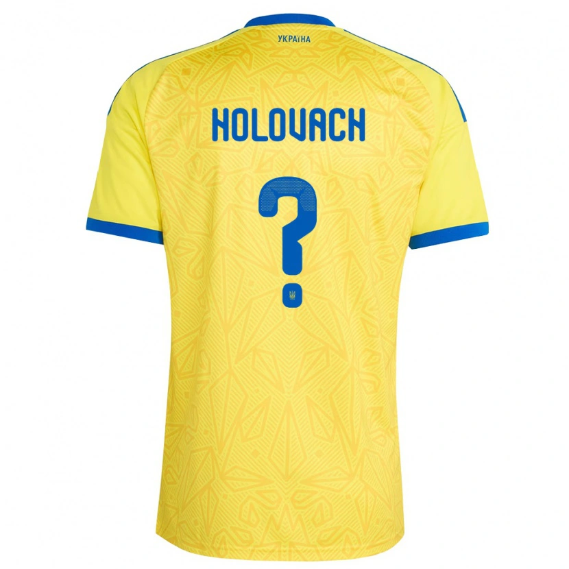 Danxen Niño Camiseta Ucrania Viktoriya Holovach #0 Amarillo Azul 1ª Equipación 26-28 La Camisa México