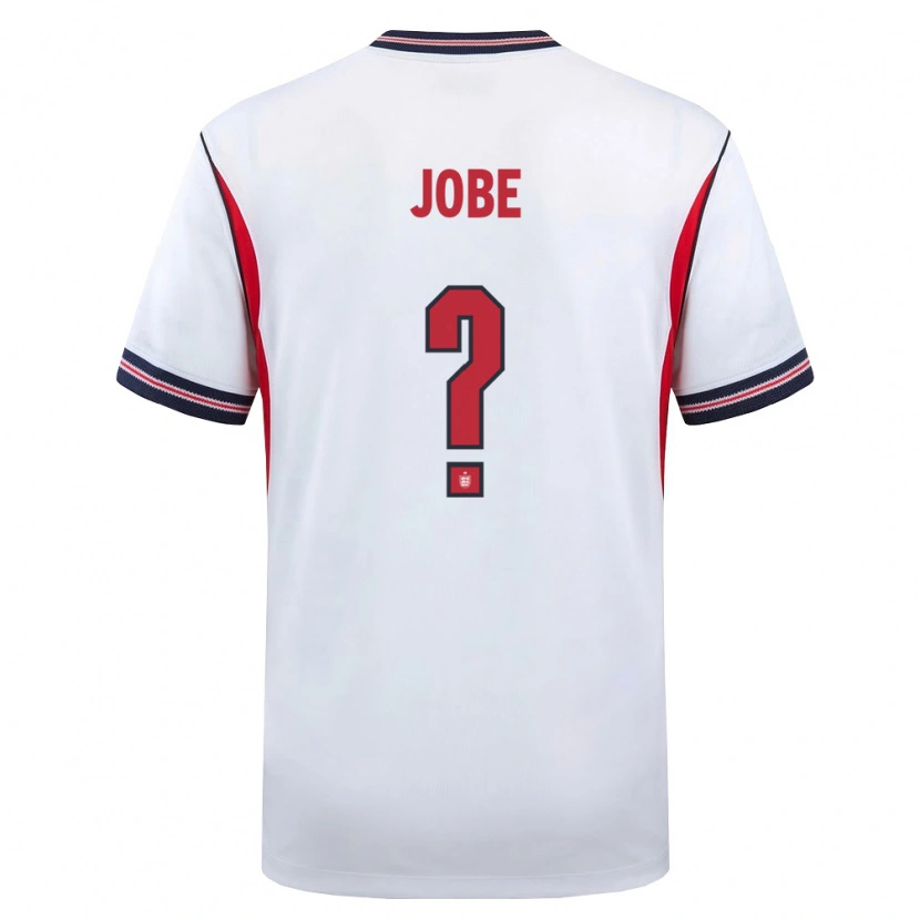 Danxen Niño Camiseta Inglaterra Jobe Bellingham #0 Blanco Marino Rojo 1ª Equipación 26-28 La Camisa México