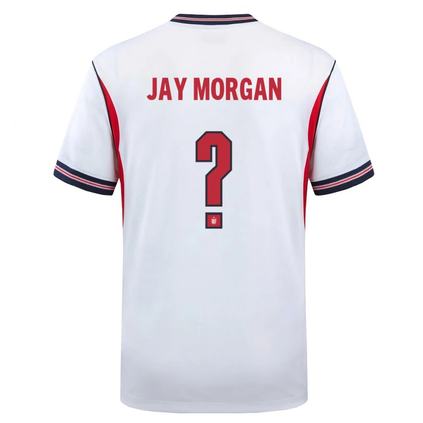 Danxen Niño Camiseta Inglaterra Jimmy-Jay Morgan #0 Blanco Marino Rojo 1ª Equipación 26-28 La Camisa México