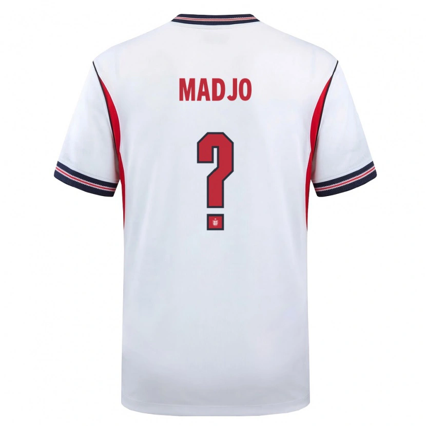 Danxen Niño Camiseta Inglaterra Brian Madjo #0 Blanco Marino Rojo 1ª Equipación 26-28 La Camisa México