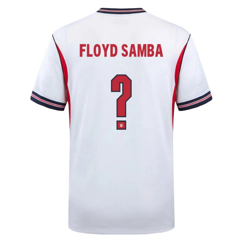 Danxen Niño Camiseta Inglaterra Floyd Samba #0 Blanco Marino Rojo 1ª Equipación 26-28 La Camisa México