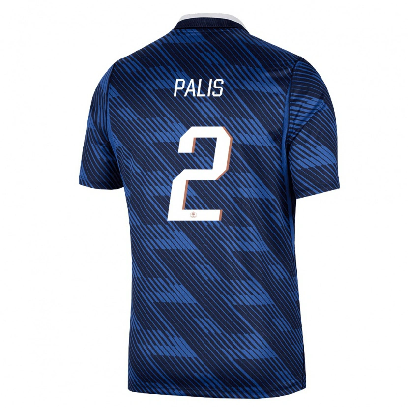 Danxen Niño Camiseta Francia Ella Palis #2 Marino Azul Blanco 1ª Equipación 26-28 La Camisa México