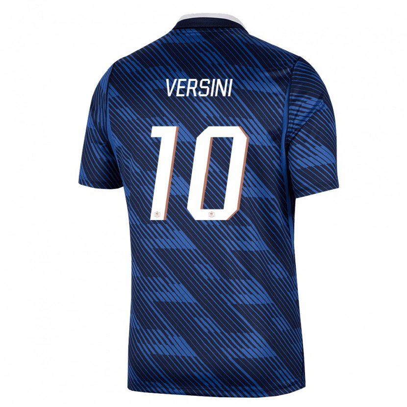 Danxen Niño Camiseta Francia Giovani Versini #10 Marino Azul Blanco 1ª Equipación 26-28 La Camisa México