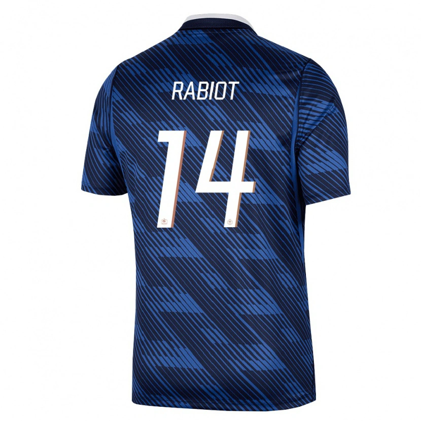 Danxen Niño Camiseta Francia Adrien Rabiot #14 Marino Azul Blanco 1ª Equipación 26-28 La Camisa México