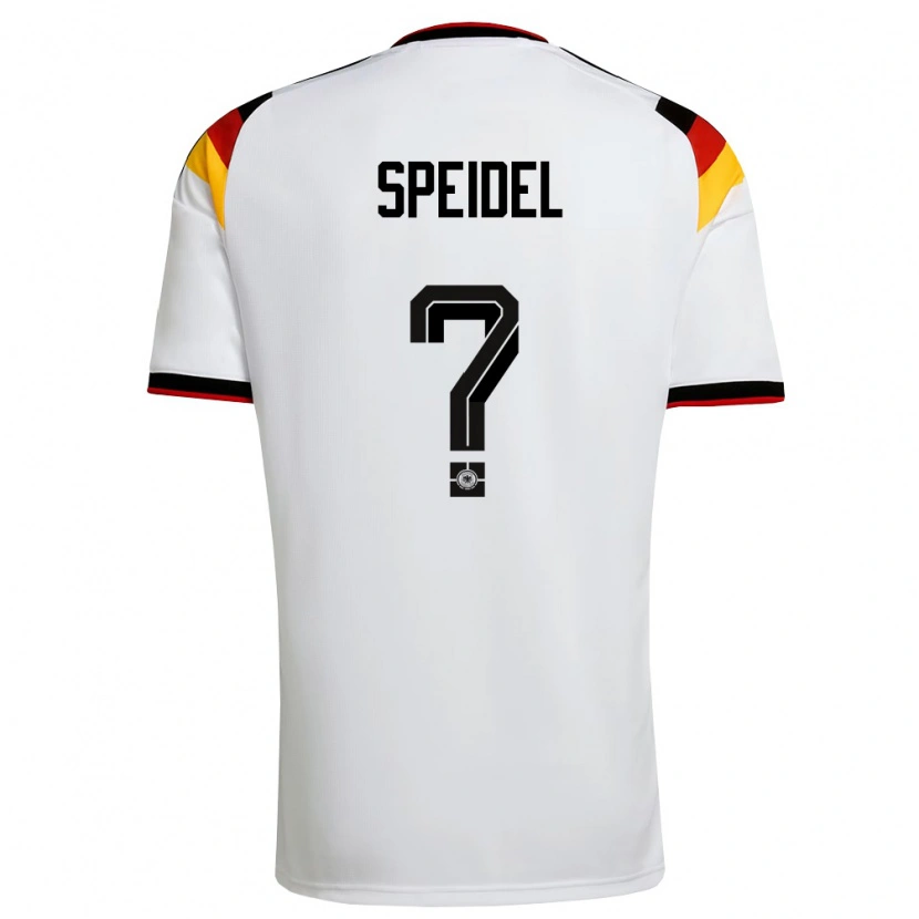 Danxen Niño Camiseta Alemania Kian Speidel #0 Blanco Negro Rojo 1ª Equipación 26-28 La Camisa México