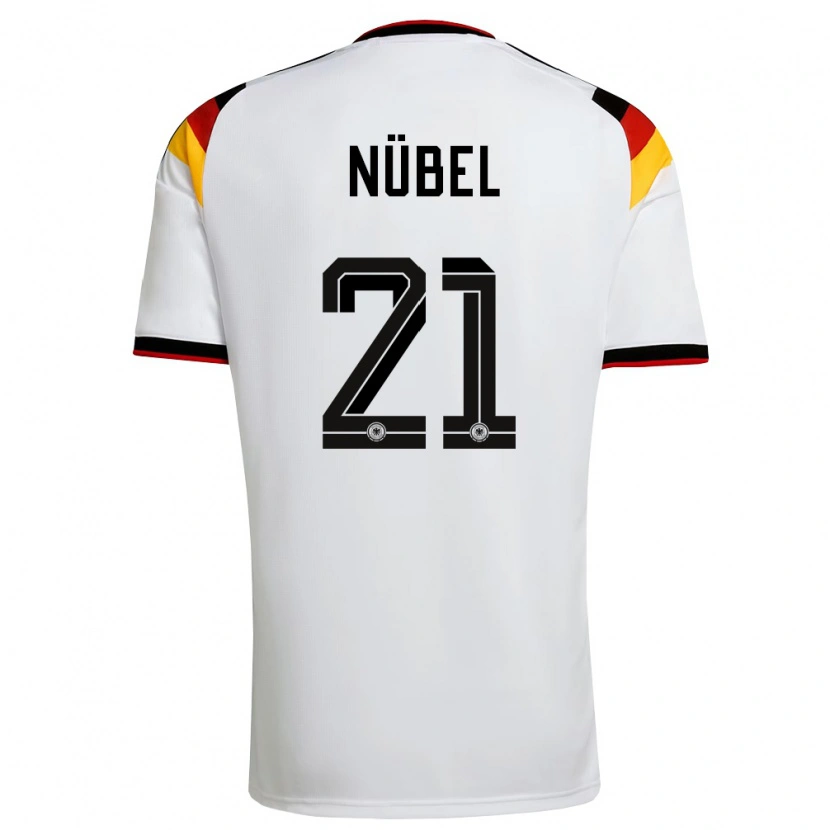 Danxen Niño Camiseta Alemania Alexander Nübel #21 Blanco Negro Rojo 1ª Equipación 26-28 La Camisa México