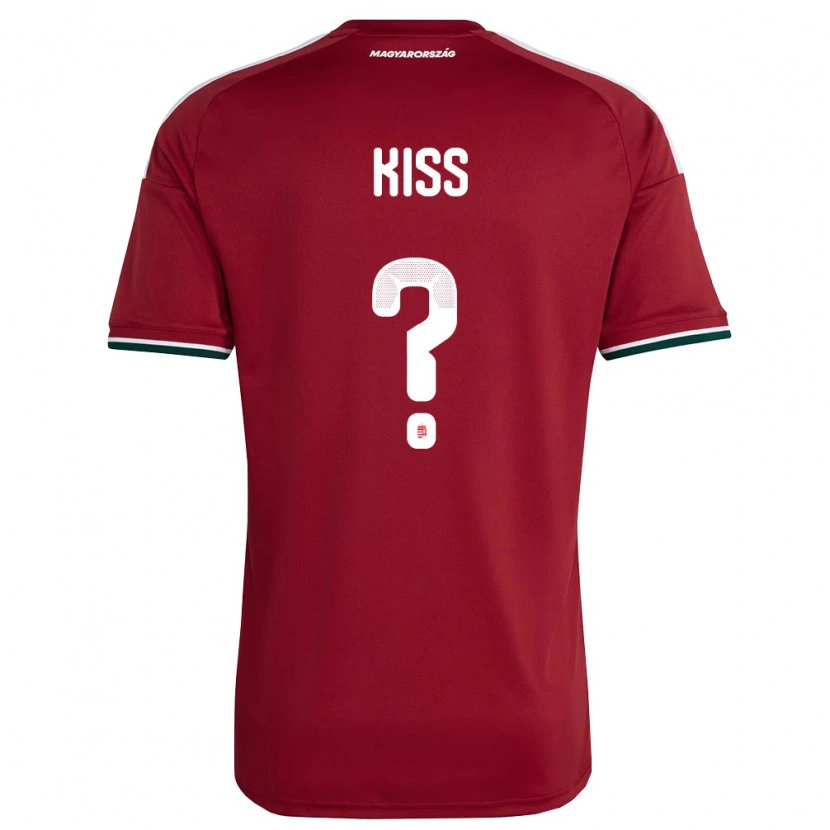 Danxen Niño Camiseta Hungría Norbert Kiss #0 Rojo Blanco Verde 1ª Equipación 26-28 La Camisa México