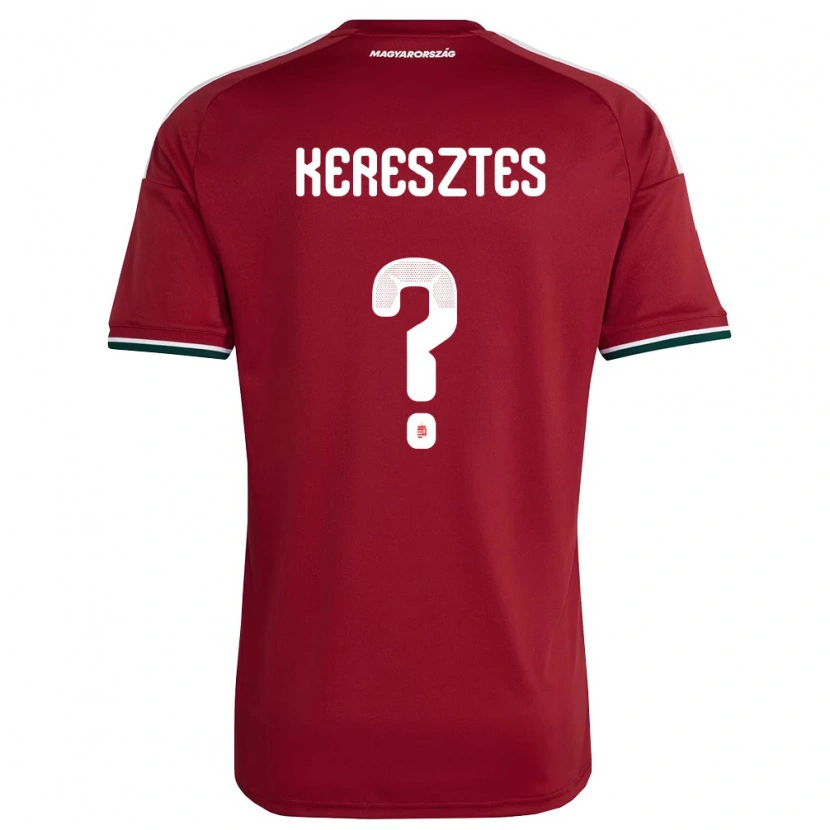 Danxen Niño Camiseta Hungría Noel Keresztes #0 Rojo Blanco Verde 1ª Equipación 26-28 La Camisa México
