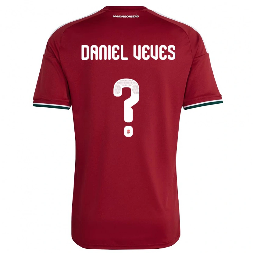 Danxen Niño Camiseta Hungría Panagiotis Daniel Veves #0 Rojo Blanco Verde 1ª Equipación 26-28 La Camisa México
