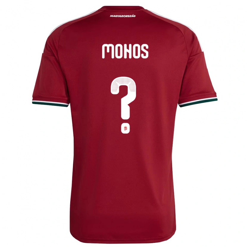 Danxen Niño Camiseta Hungría Barnabás Mohos #0 Rojo Blanco Verde 1ª Equipación 26-28 La Camisa México