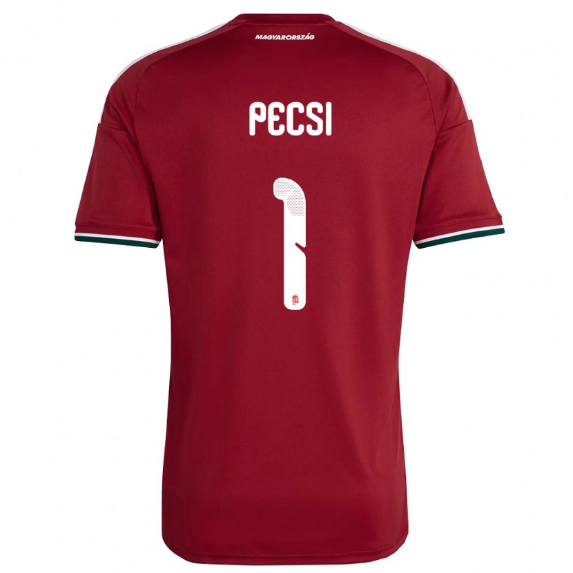 Danxen Niño Camiseta Hungría Ármin Pécsi #1 Rojo Blanco Verde 1ª Equipación 26-28 La Camisa México